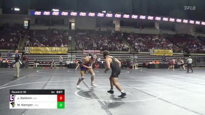 197 lbs Round Of 32 - James Baldwin, Louisiana State vs McKinley Kemper, Lindenwood