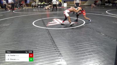 75 lbs Round Of 64 - D. J. Towler, Aliquippa vs Emerson Clouse, Wyalusing