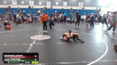 62 lbs Round 2 - Nathanael Kanagy, Palmetto State Wrestling Acade vs Kane Forestiere, Poquoson Athletic Association