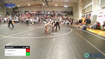 58 lbs Round Of 16 - Hudson Vanover, Salina Wrestling Club vs Jett Runk, Sperry Wrestling Club