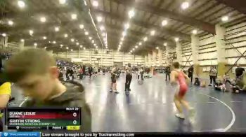 117 lbs Placement (16 Team) - Duane Leslie, Oregon vs Griffin Strong, Sanderson Wrestling Academy
