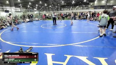 90 lbs Finals (2 Team) - Sam Geary, GREAT NECK WC - GOLD vs Kellan Gavazzi, NORTH CAROLINA WRESTLING FACTORY