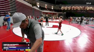 132 lbs Cons. Round 3 - Sawyer Hackbarth, Husky Wrestling Club vs Isaiah Conterez, Oklahoma