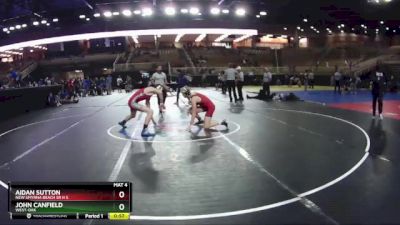 144 lbs Cons. Round 3 - Aidan Sutton, New Smyrna Beach Sr H S vs John Canfield, West-Oak