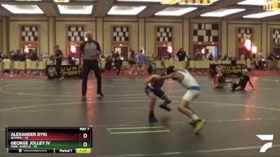 78 lbs 5th Place Match - Alexander Dyki, Olympic vs George Jolley Iv, Marc Aurelle