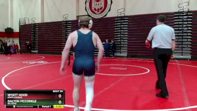 133 lbs Quarterfinal - Wyatt Hood, Grays Harbor vs Dalton McCorkle, Big Bend