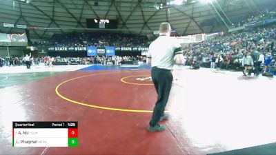 Girls 3A/4A 145 Quarterfinal - Amailee Niz, Yelm (Girls) vs Lily Phaiphet, Mount Rainier (Girls)