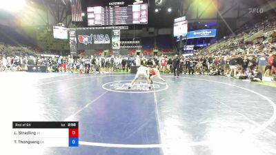 145 lbs Rnd Of 64 - Louden Stradling, Michigan vs Thomas Thongseng, California