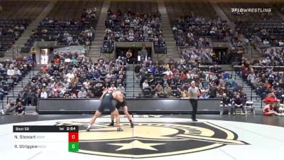 184 lbs Quarterfinal - Noah Stewart, Army vs Robert Striggow, Michigan