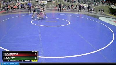 162 lbs Quarterfinals (8 Team) - Lucas Gray, West Linn vs Keagan Lopez, Clackamas