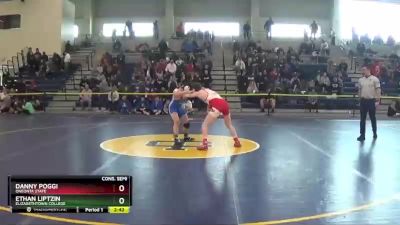 125 lbs Cons. Semi - Ethan Liptzin, Elizabethtown College vs Danny Poggi, Oneonta State