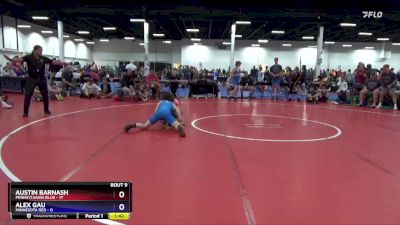 110 lbs Quarters & 1st Wb (16 Team) - Austin Barnash, Pennsylvania Blue vs Alex Gau, Minnesota Red