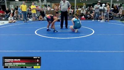 130 lbs Round 5 (8 Team) - Kayden Harrington, Terps Xpress ES vs Madison Helms, Seagull