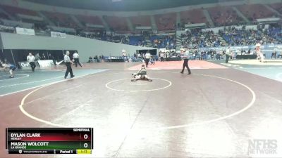 4A-120 lbs Semifinal - Mason Wolcott, La Grande vs Dylan Clark, Henley