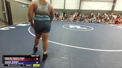 285 lbs Quarterfinal - Martin Huerta Pina, Auburn Area Wrestling Club vs Daron Rainey, Punisher Wrestling Company