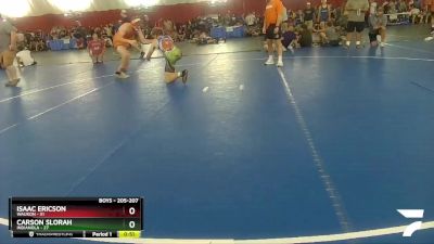 205-207 lbs Round 2 - Isaac Ericson, Waukon vs Carson Slorah, Indianola