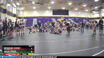 55 lbs Round 3 (6 Team) - Nathanael Kanagy, Team Bear vs Sophia Seguin, Summerville Takedown