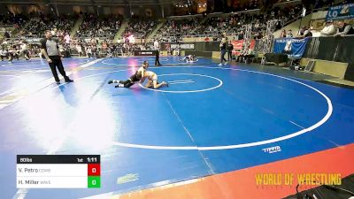 80 lbs Round Of 32 - Vincent Petro, Cowboy Wrestling Club vs Hunter Miller, Waverly Area Wrestling Club