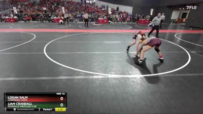 125 lbs Semifinal - Logan Salm, Luxemburg-Casco vs Liam Crandall, Evansville Wrestling Club