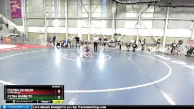 51-52 lbs Round 1 - Colten Gengler, Lewiston WC vs Petra Baublits, Team Aggression WC