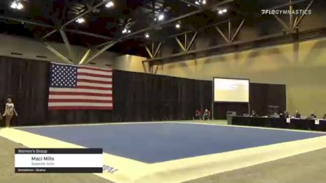 Maci Mills - Women's Group, Superior Acro - 2021 USA Gymnastics Championships