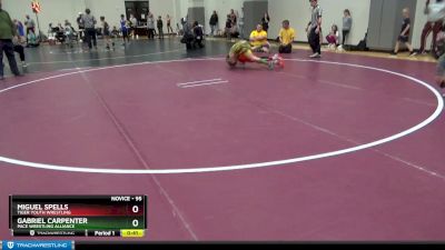 95 lbs Cons. Round 2 - Gabriel Carpenter, Pace Wrestling Alliance vs Miguel Spells, Tiger Youth Wrestling