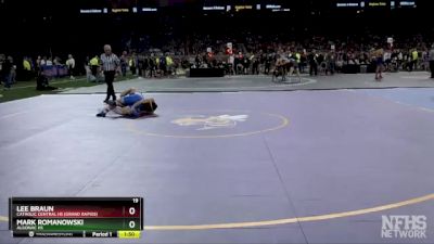 D3-165 lbs Champ. Round 1 - Lee Braun, Catholic Central HS (Grand Rapids) vs Mark Romanowski, Algonac HS