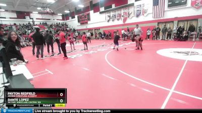 135 lbs Semifinal - Payton Redfield, Ascend Wrestling Academy vs Dante Lopez, Victory Wrestling-Central WA