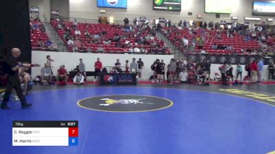 70 kg Rnd Of 128 - Cale Roggie, Patriot Elite Wrestling Club vs Miles Harris, Western Colorado Wrestling Club