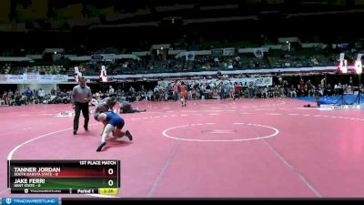 125 lbs Finals (2 Team) - Tanner Jordan, South Dakota State vs Jake Ferri, Kent State