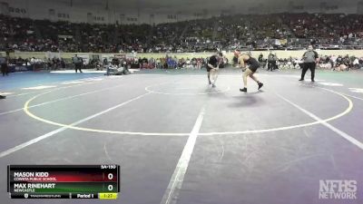 5A-150 lbs Cons. Round 1 - MAX RINEHART, Newcastle vs Mason Kidd, Coweta Public School