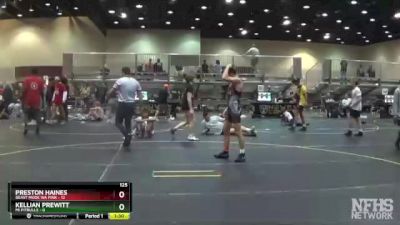 125 lbs Round 5 (6 Team) - Kellian Prewitt, Mi Pitbulls vs Preston Haines, Beast Mode WA Pink