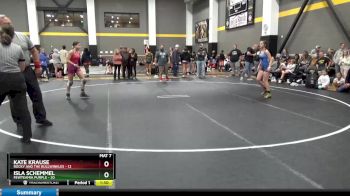 110 lbs Round 1 (4 Team) - Kate Krause, Rocky And The Bullwinkles vs Isla Schemmel, FEWTeamIA Purple