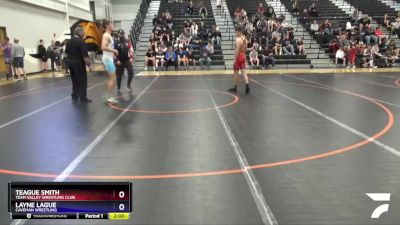 16U-4 lbs Round 2 - Teague Smith, Team Valley Wrestling Club vs Layne LaGue, Caveman Wrestling