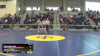 125 lbs Cons. Round 2 - Lucas Torre, New Jersey City University vs Ryan Berstler, Pennsylvania College Of Technology