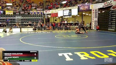 106 lbs Semifinal - Benson Eggleston, Herington vs Brogan Monty, Beloit