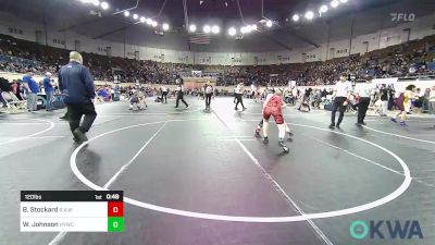 120 lbs Quarterfinal - Brodie Stockard, R.A.W. vs Weston Johnson, Hilldale Youth Wrestling Club