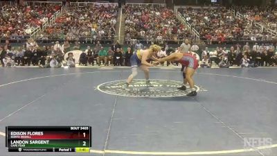 3A 220 lbs 1st Place Match - Edison Flores, North Iredell vs Landon Sargent, Cape Fear