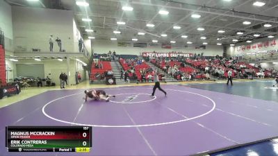 157 lbs Cons. Round 2 - Erik Contreras, Colorado Mesa vs Magnus McCrackin, Simon Fraser