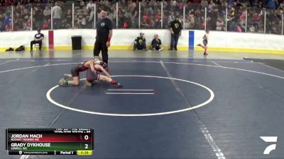 46 lbs Quarterfinal - Grady Dykhouse, Lowell WC vs Jordan Mach, Rocket Trained WC