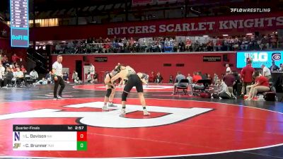 197 lbs Quarterfinal - Lucas Davison, Northwestern vs Christian Brunner, Purdue