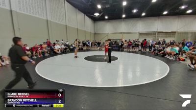 120 lbs Round 2 (8 Team) - Blake Beissel, Minnesota Blue vs Braydon Mitchell, Georgia Red