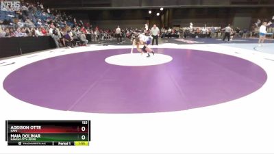 125 lbs Quarterfinal - Addison Otte, Hays vs Maia Dolinar, Kansas City-Piper