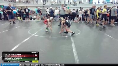 80 lbs Round 7 (8 Team) - Jacob Friedland, Glasgow Wrestling Academy vs Brennen Veverka, U2 Upstate Uprising