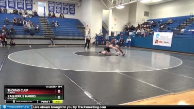 184 lbs Round 1 - Thomas Culp, Eureka vs Zaquerius Harris, Dubuque