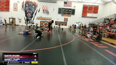 53 lbs Quarterfinal - Hunter Frazier, Greybull Basin Athletic Club vs Barrett Tillery, Cody Wrestling Club