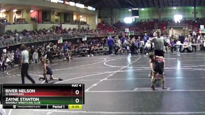 56 lbs Cons. Round 2 - Zayne Stanton, Waverly Wrestling Club vs River Nelson, GI Grapplers