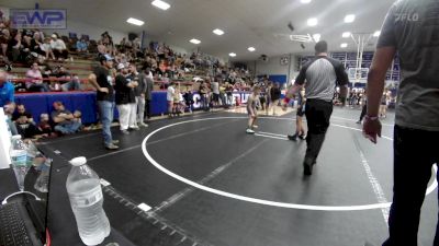 83-90 lbs Rr Rnd 1 - Abel Vigil, Division Bell Wrestling vs Greysen Parnell, Harrah Little League Wrestling