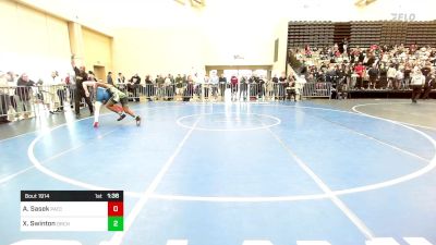 154-H lbs Round Of 64 - Aidan Sasek, Patchogue vs Xzavier Swinton, Orchard South WC