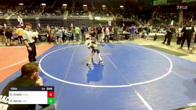 69 lbs Consi Of 8 #1 - Ryker Kreidt, Mandan WC vs Devon Kemp, Windy City WC